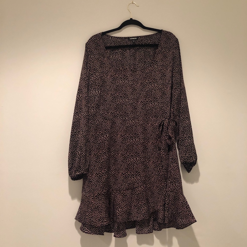 EXPRESS wrap dress with side tie